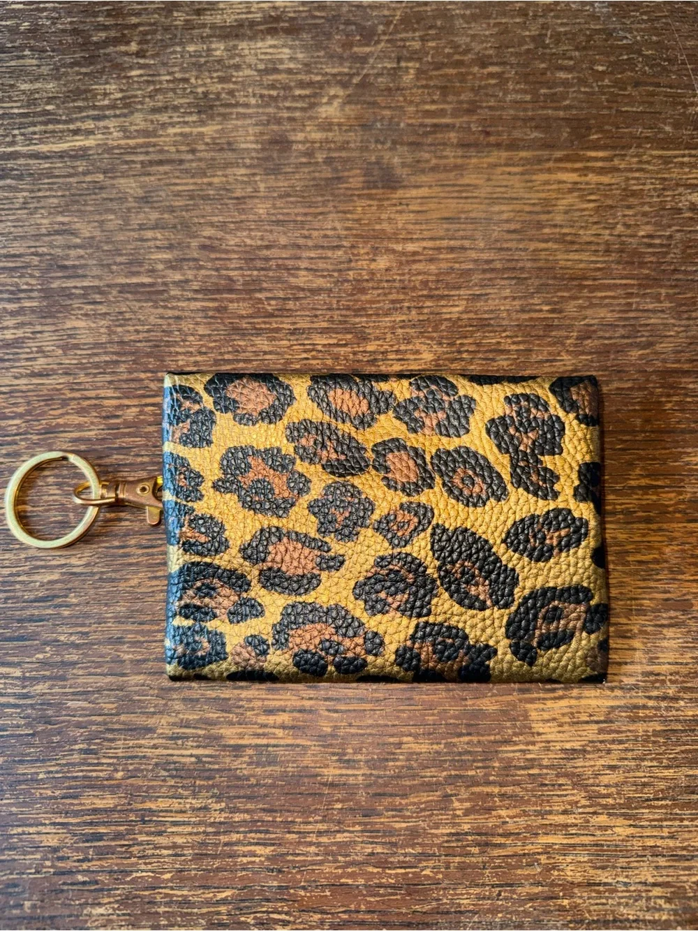 EUC Makeup Junkie Bag leopard mini bag - like new condition